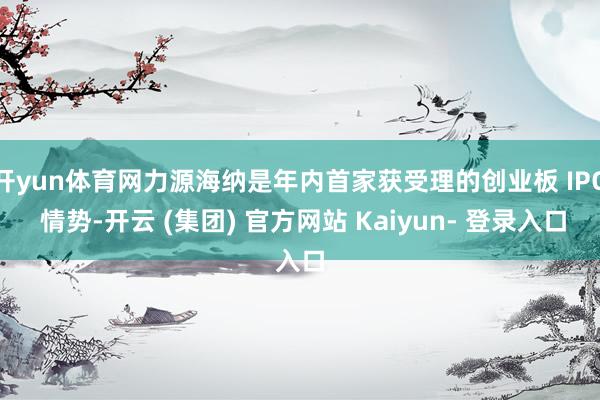 开yun体育网力源海纳是年内首家获受理的创业板 IPO 情势-开云 (集团) 官方网站 Kaiyun- 登录入口