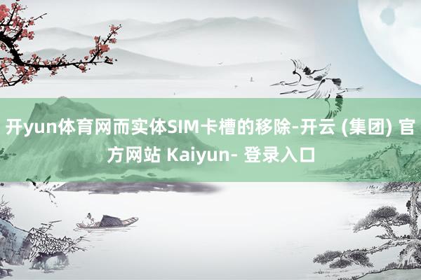 开yun体育网而实体SIM卡槽的移除-开云 (集团) 官方网站 Kaiyun- 登录入口