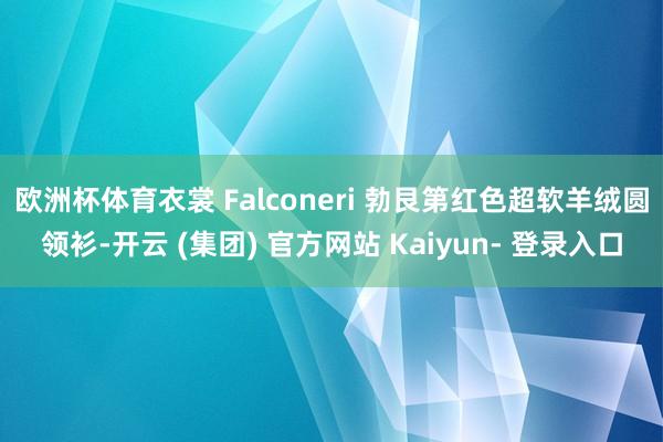 欧洲杯体育衣裳 Falconeri 勃艮第红色超软羊绒圆领衫-开云 (集团) 官方网站 Kaiyun- 登录入口