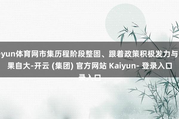 开yun体育网市集历程阶段整固、跟着政策积极发力与恶果自大-开云 (集团) 官方网站 Kaiyun- 登录入口