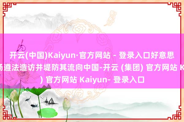 开云(中国)Kaiyun·官方网站 - 登录入口好意思国还将加强代工场遵法造访并堤防其流向中国-开云 (集团) 官方网站 Kaiyun- 登录入口