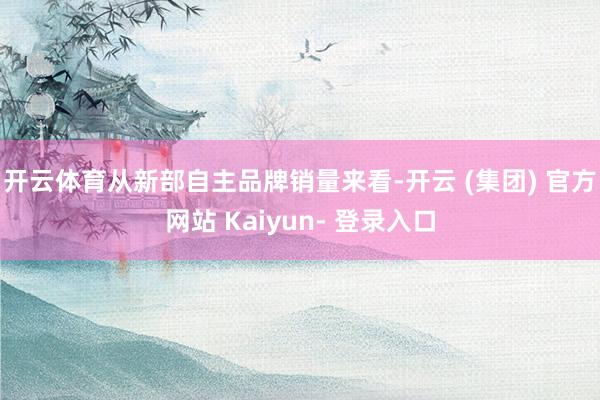 开云体育 从新部自主品牌销量来看-开云 (集团) 官方网站 Kaiyun- 登录入口